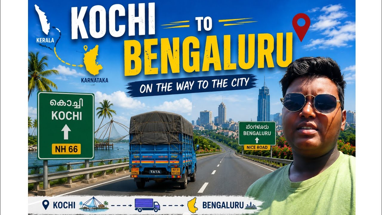 Kochi to Bengaluru Road Trip 🚚 | Long Drive Through Kerala & Karnataka | Travel Vlog