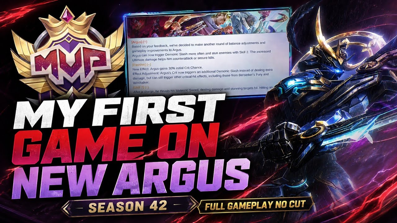I PLAYED THE NEW ARGUS FOR THE FIRST TIME | SEASON 42 | Full gameplay No Cut 🔥
