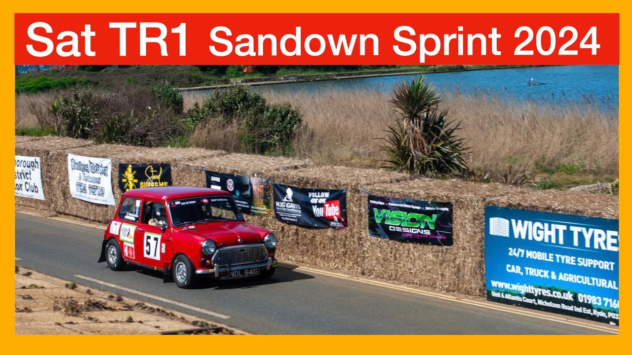 Saturday Timed run 1 Isle of Wight Speed Trials - Sandown Sprint classic mini in car