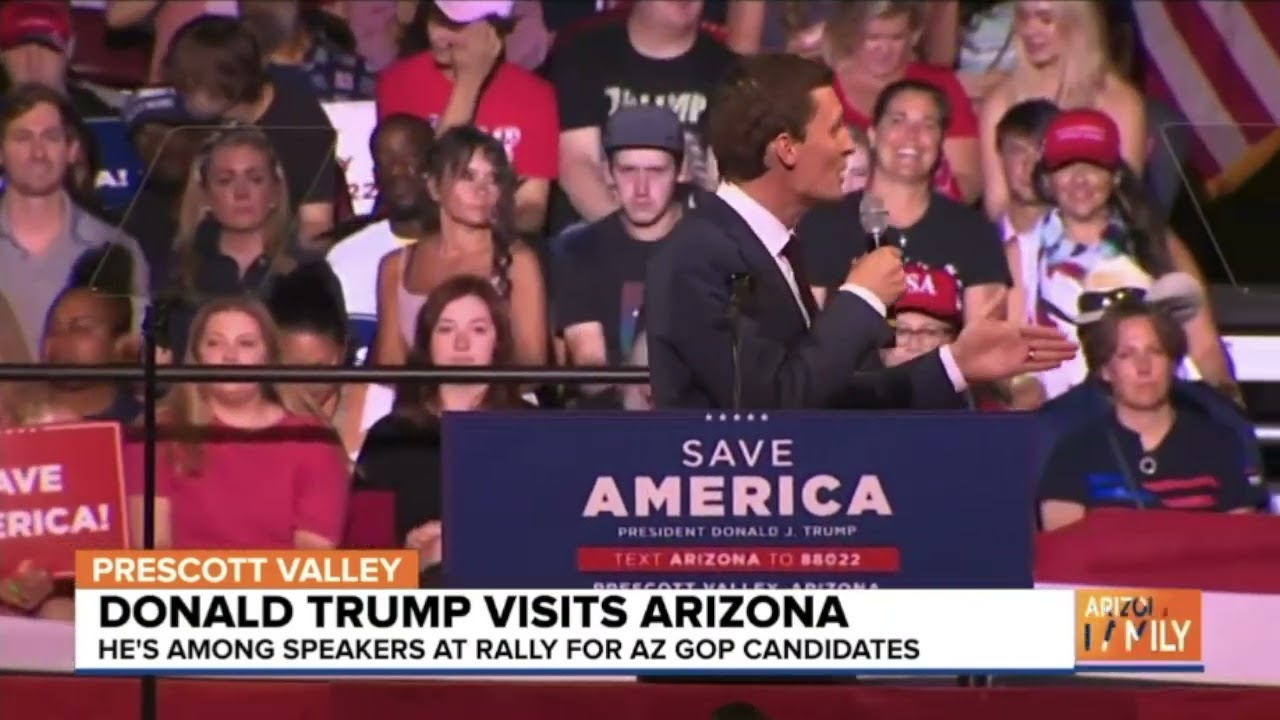Blake Masters speaks at the Save America Rally