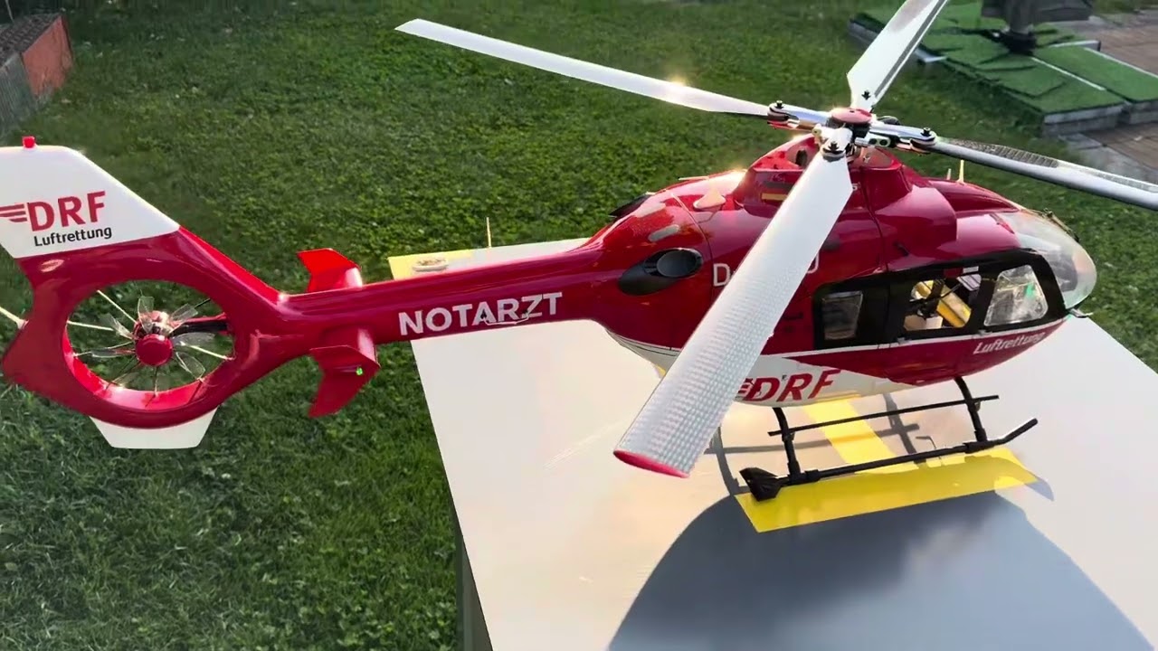 RC-Heli EC135 DRF in 1:10 (500size) von Flishrc mit vielen Umbauten