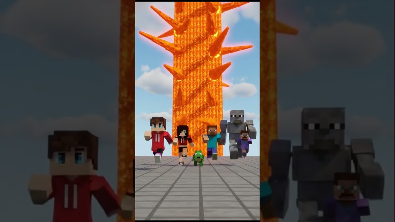 RUN! 😱 Lava Wall Escape: Minecraft 3D Animation 
