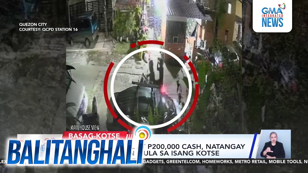 Bag na may baril at P200,000 cash, natangay ng mga kawatan mula sa isang kotse | Balitanghali