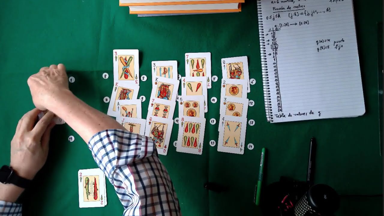 Función de rastreo empírica para un truco de cartas
