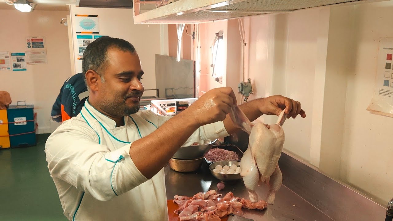 Merchant Ship's famous Sunday Biryani by Chief Cook.