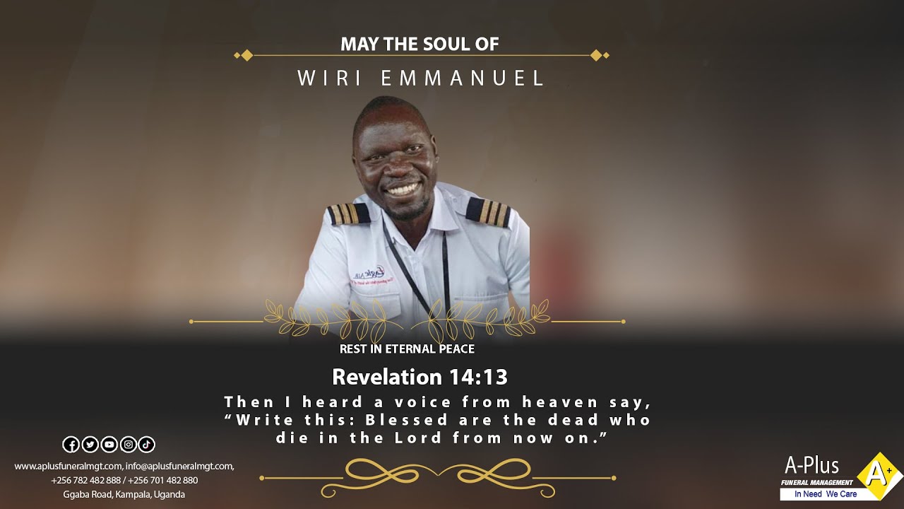 Celebrating the Life of the Late First Officer Wiri Emmanuel