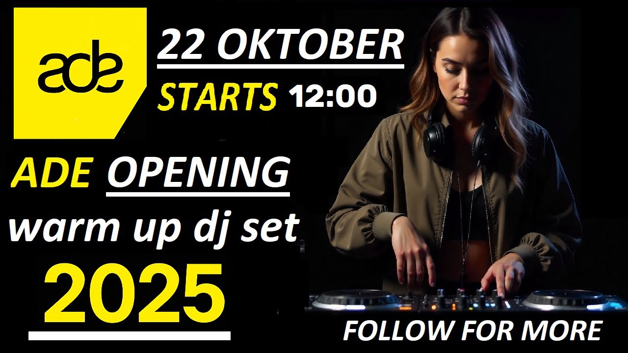 ADE 2025 Warm Up Mix Deep House ✅ Amsterdam Dance Event 2025 DJ Set Deep House Warm-Up Set ✅ 🔥