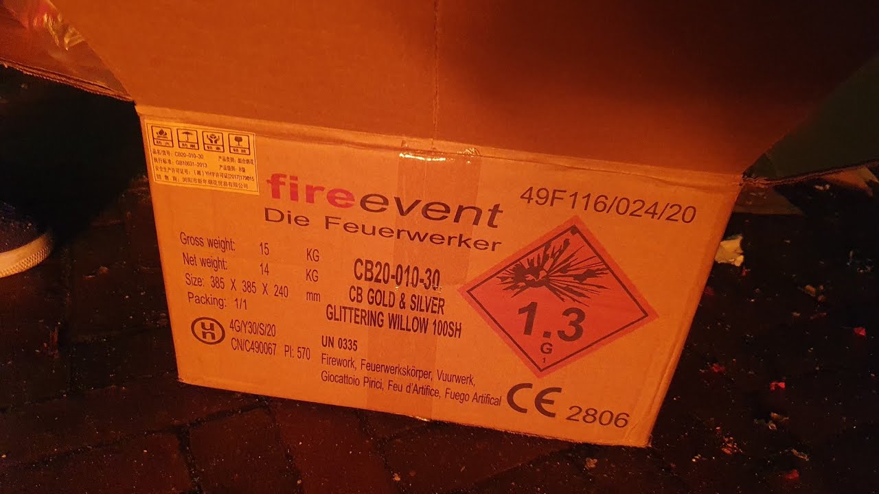Fire Event - Gold & Silver Willow 100sh 30mm