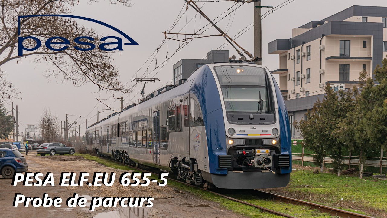 Rame electrice PESA ELF.EU 655-5 RE-R103 în probe de parcurs