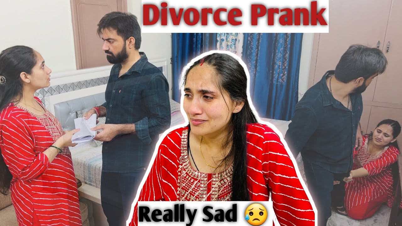 Divorce prank on wife | Prank gone extremely wrong 😑