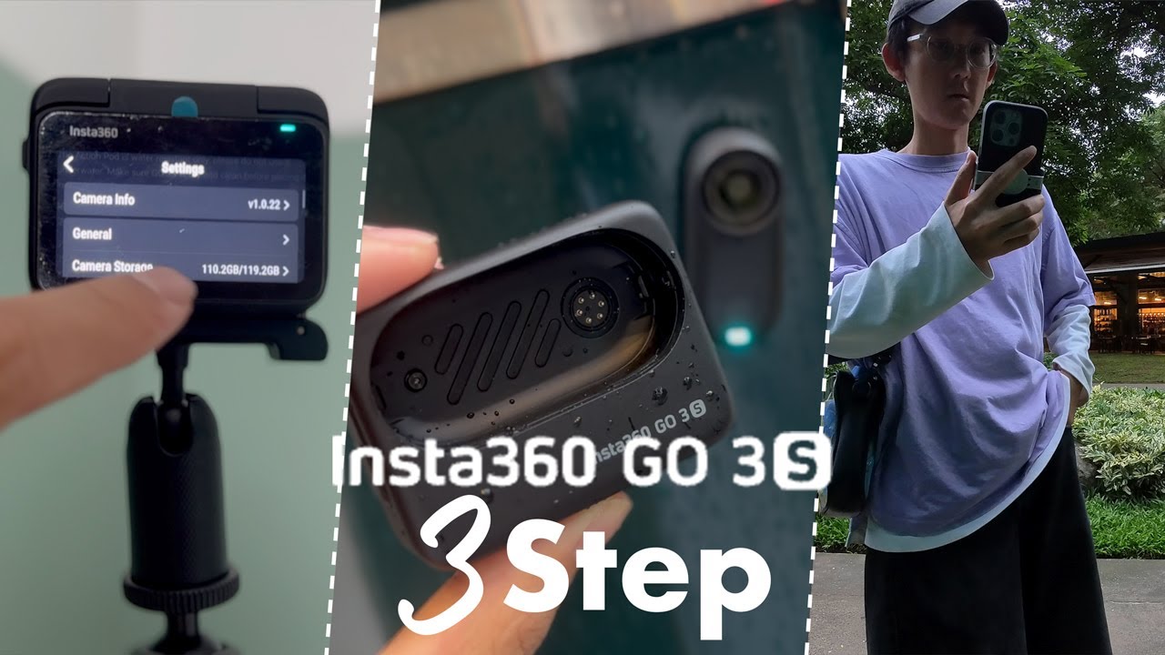 Insta360 GO3Sの使い方🔰5分で脱初心者！設定⇒撮影⇒編集の超簡単3ステップガイド