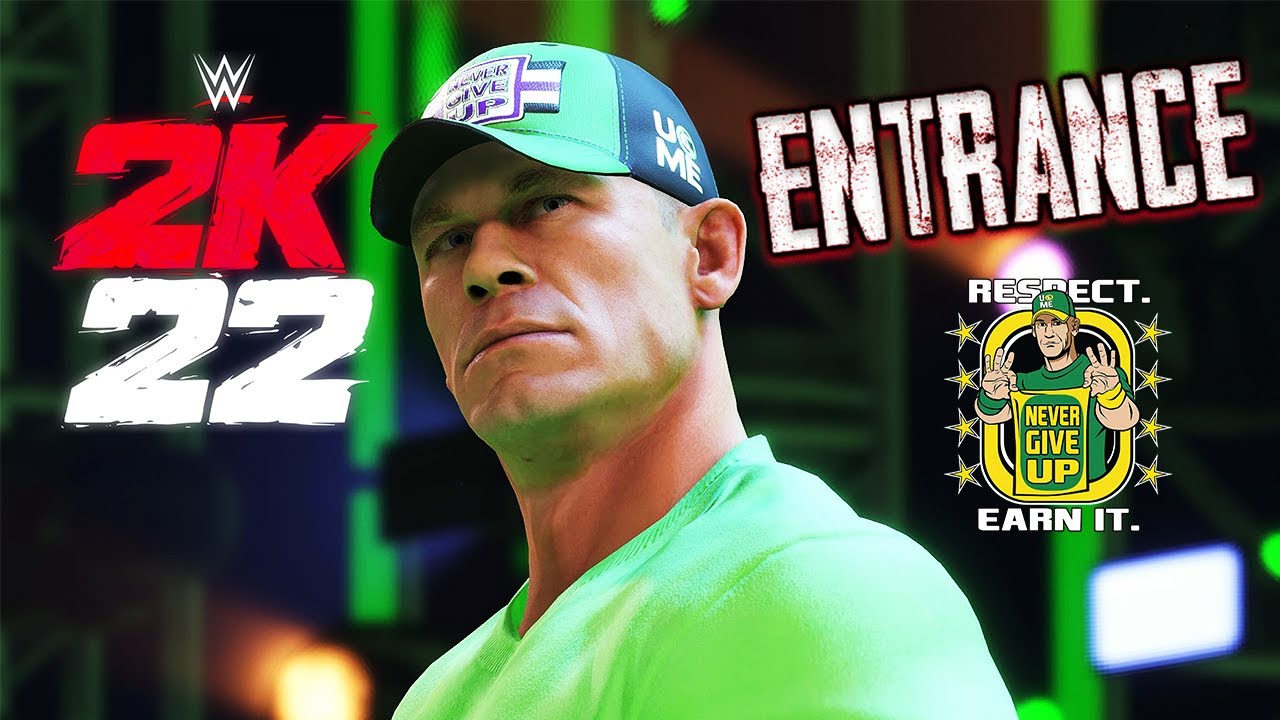 WWE 2K22 John Cena Full Entrance - Elimination Chamber Arena