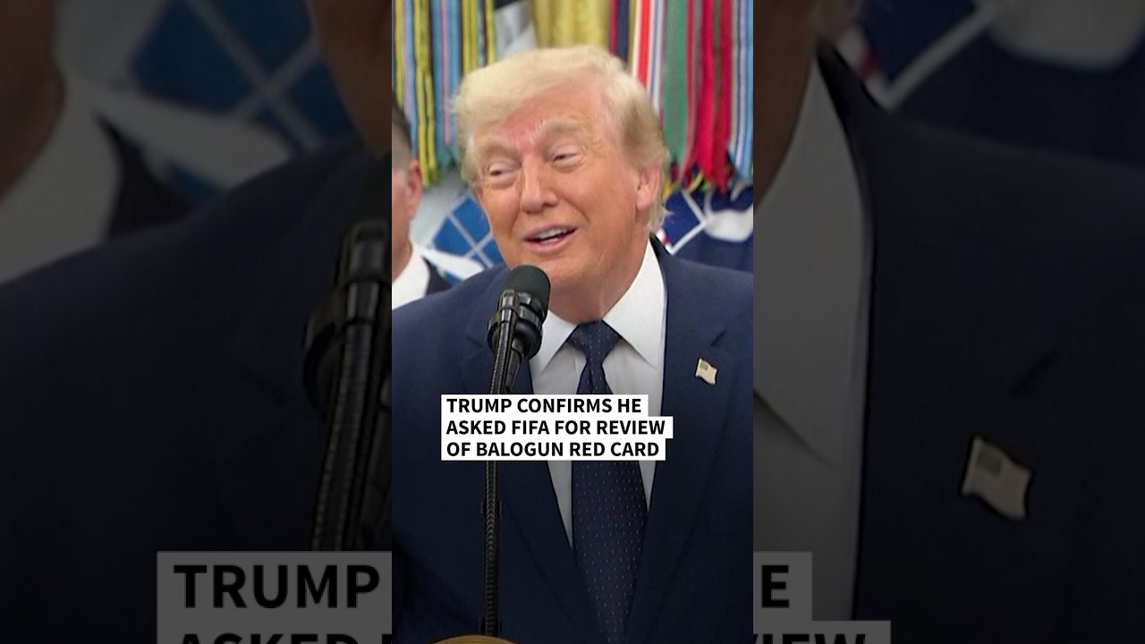 Trump confirms he asked FIFA boss for review of Balogun red card | AFP