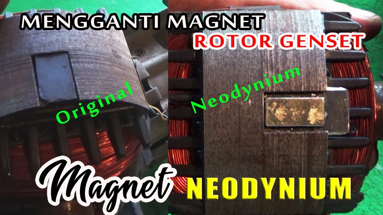 PENGGANTIAN MAGNET NEODYNIUM PADA ROTOR GENSET
