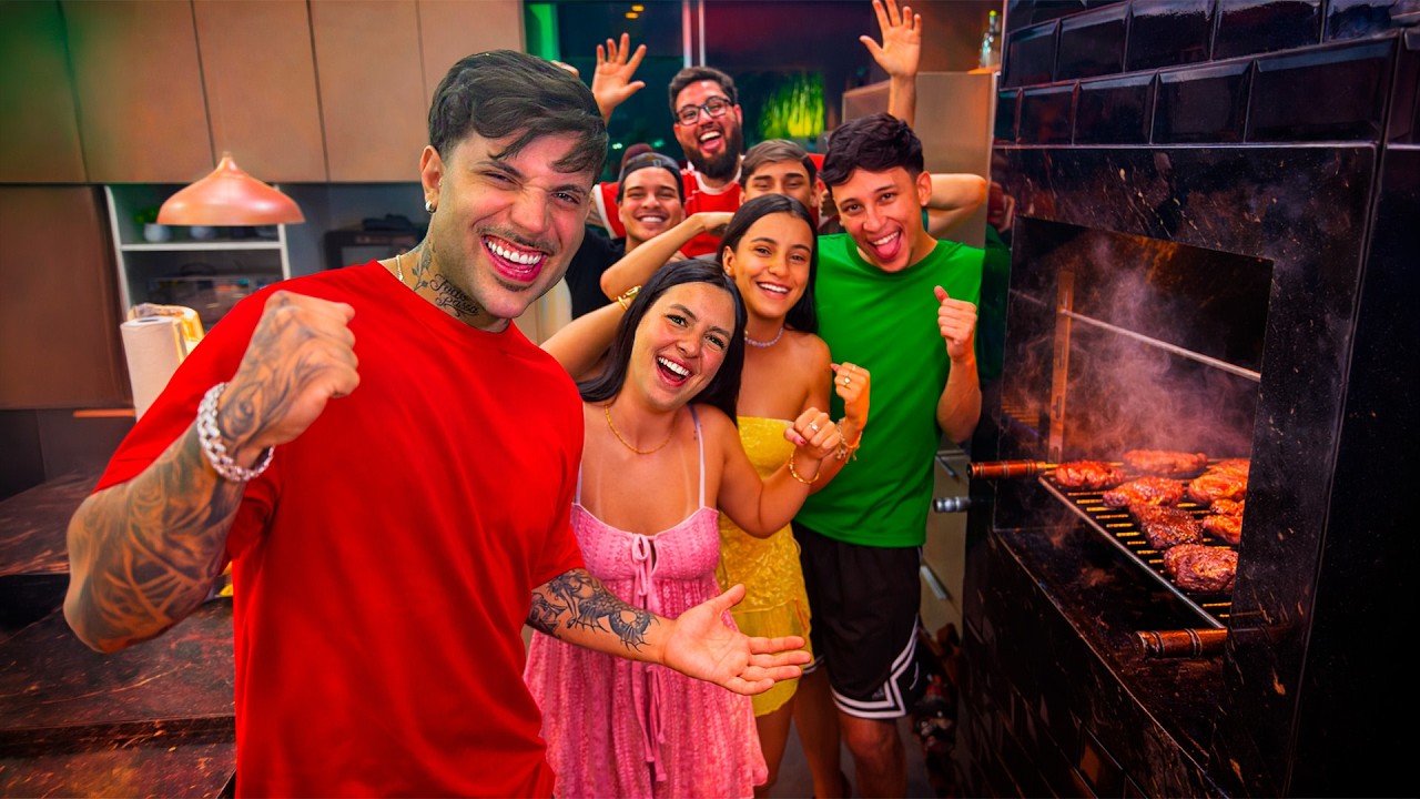 FIZ UM SUPER CHURRASCO PARA A TROPA DO TASPIO!!