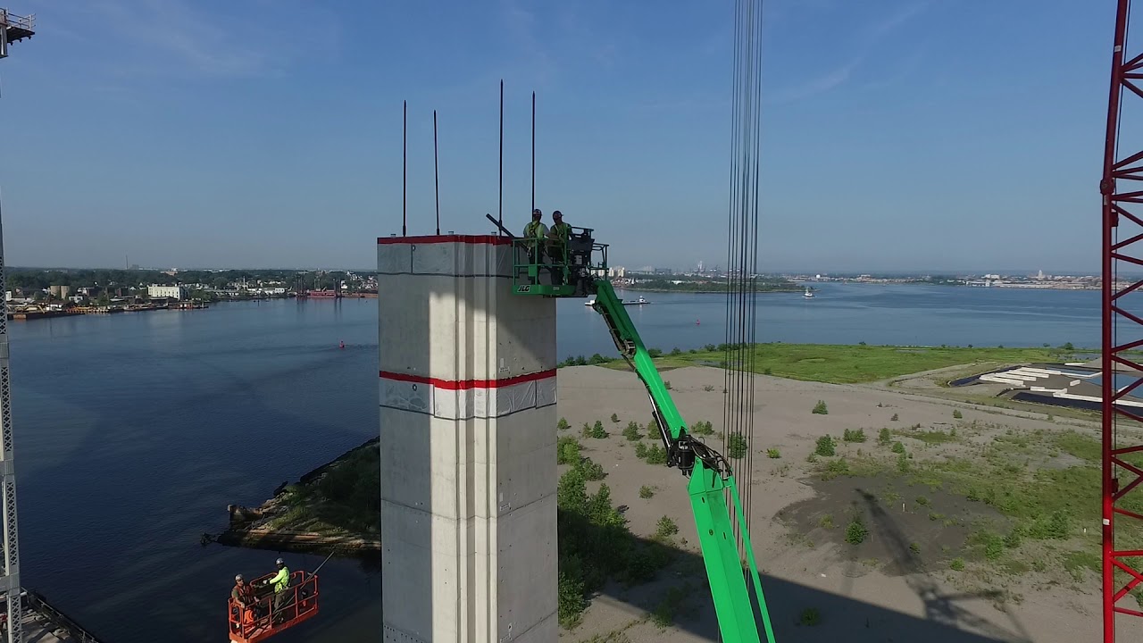 Drone video of Bayonne Bridge Project 2