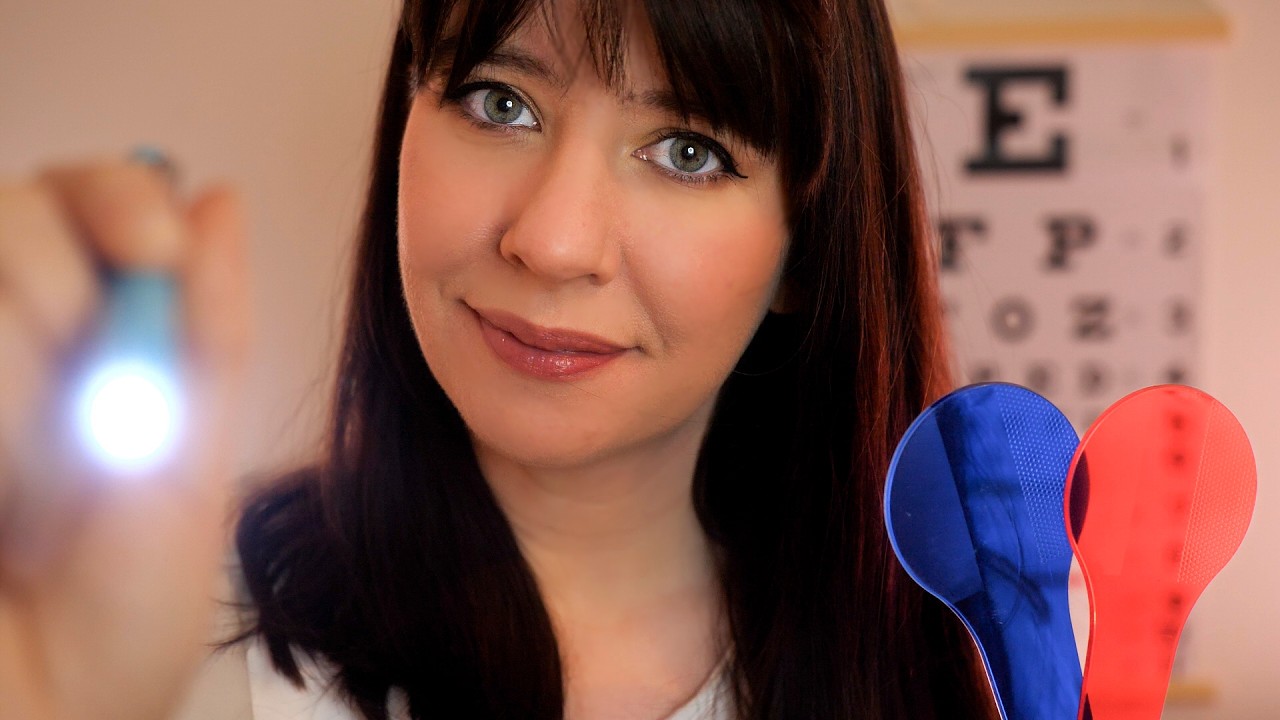 ASMR Médecin 👁 Ophtalmologue • Examen des yeux • Test lumière • Chuchotements (Soin médical)