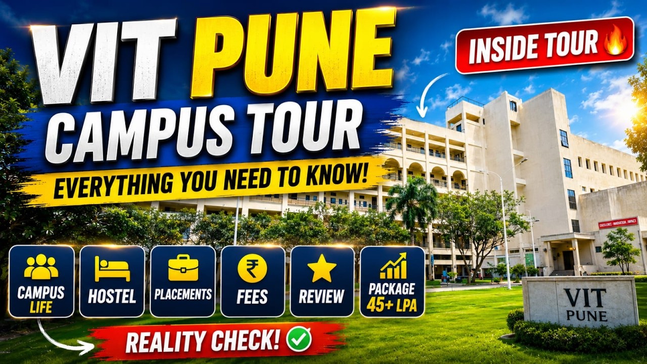 VIT Pune Campus Tour | Complete Campus Walkthrough by College Pe Charcha
