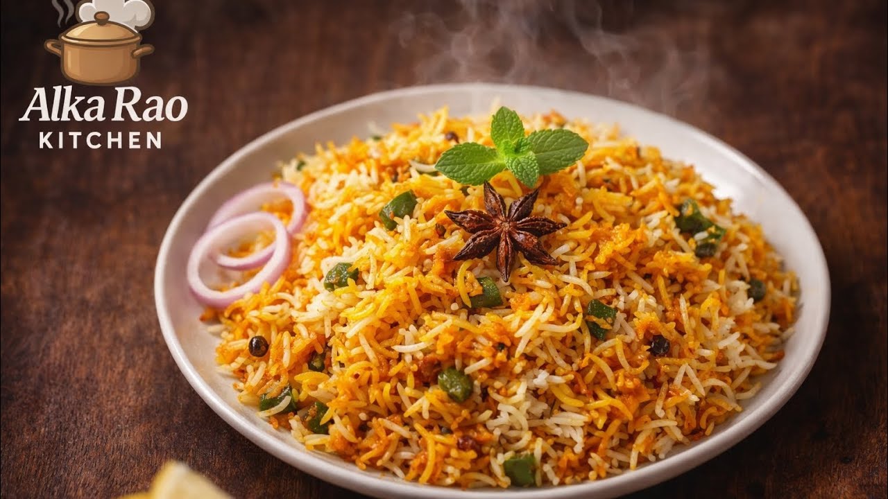 Homemade Veg Biryani ✨ | एकदम हॉटेलसारखी चव #cooking #recipe #biryani #alkaraokitchen 