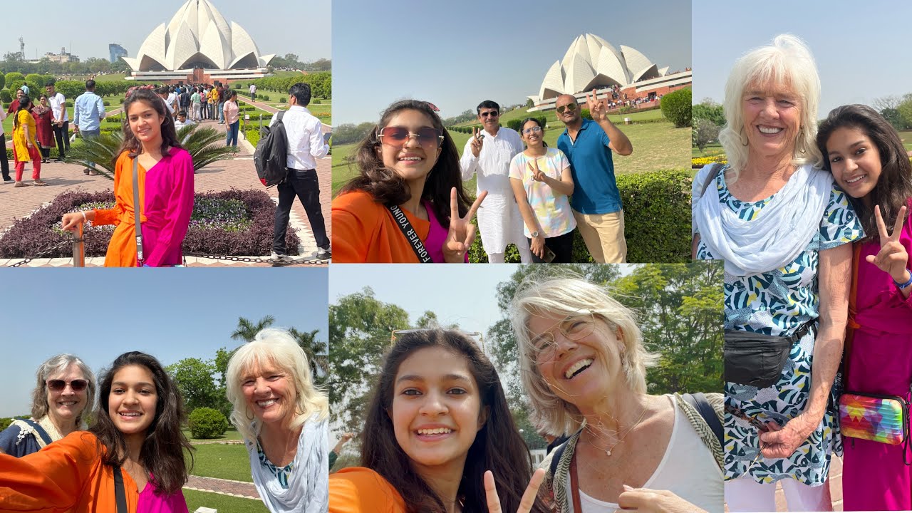 Lotus temple😍 Foreigner’s के साथ की बात और फोटो भी खिंचवाई 😉🥰 Vishakha Nandal Vlogs
