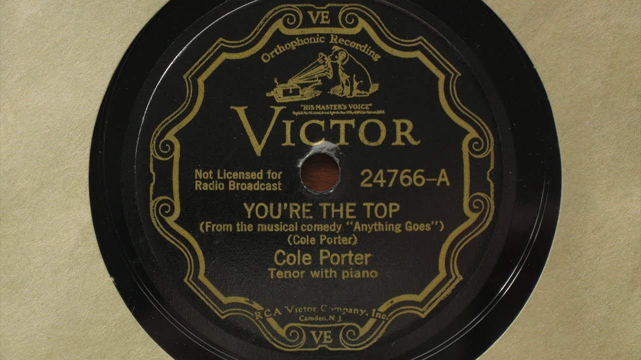 You're the Top (1934)  - Cole Porter (piano only) - Victor Records 24766