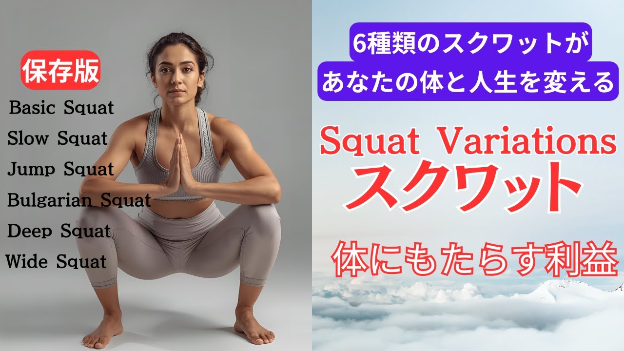 【スクワット】健康寿命を伸ばすキング・オブ・エクササイズ６種類 【保存版】