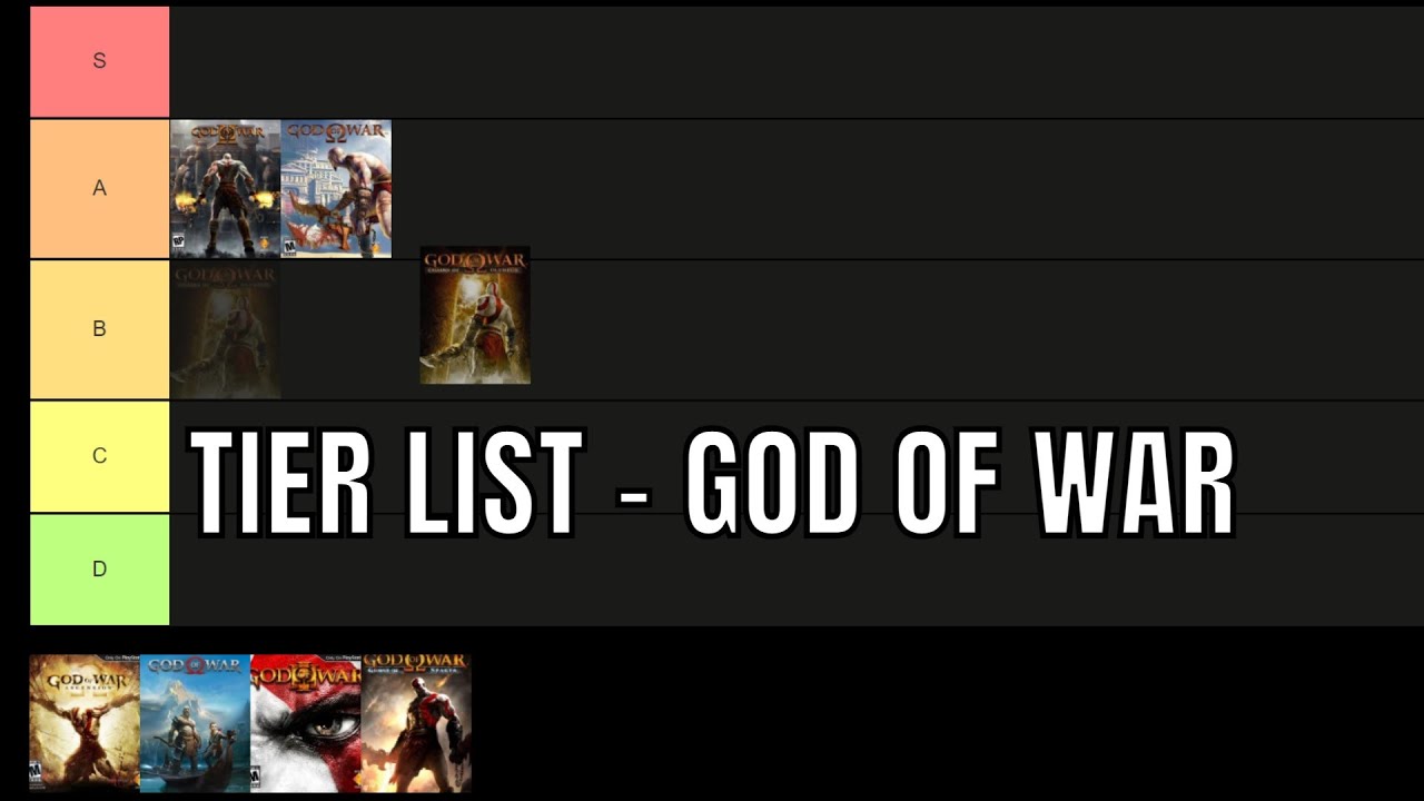 God of War - Ranqueando A Franquia - GOD OF WAR TIER LIST