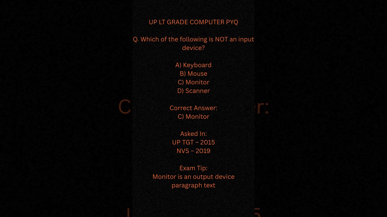UP LT Grade Computer | Most Important MCQ 🔥