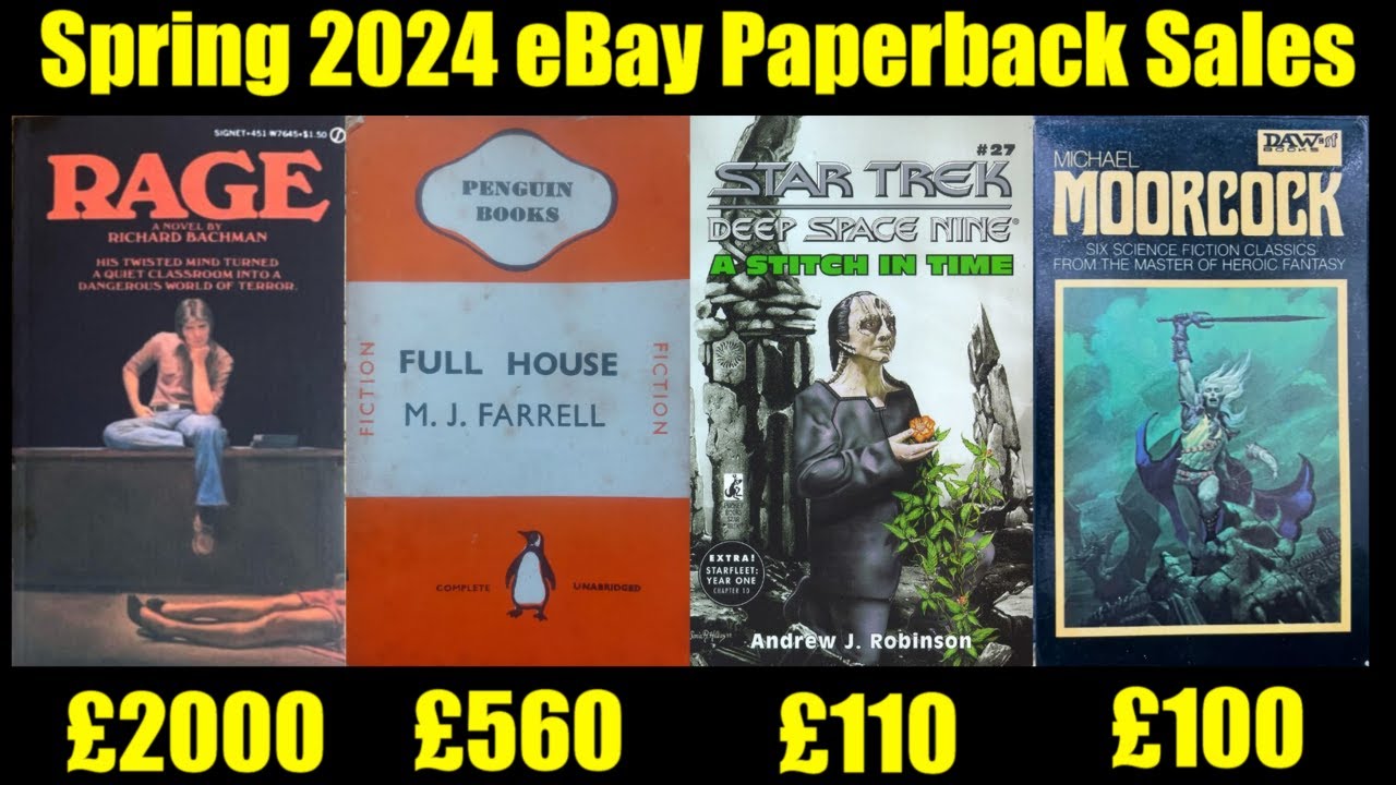 Incredible - VINTAGE - Paperback Sales - On eBay - Spring 2024 - A Hot Market!