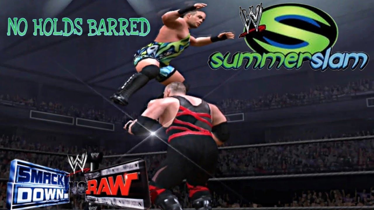 WWE Rob Van Dam vs Kane No Holds Match Barred SummerSlam 2003 SmackDown vs Raw PCSX2