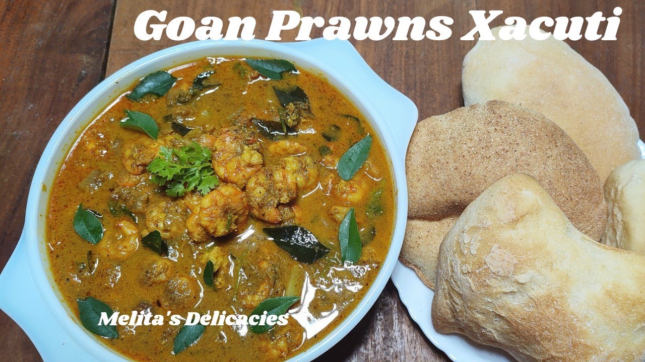 #Xacuti Recipe|Goan Prawns Xacuti|Goan Food|Prawns Recipe#MelitasDelicacies