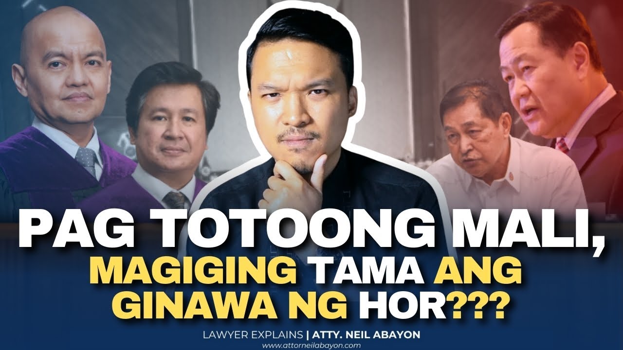 MALI daw ang FACTS ni JUSTICE LEONEN sa SC Decision (DUTERTE v. HOR)... 