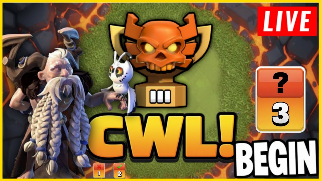 CWL LIVE | Day - 3 Of CWL Road To Champ 2 BEGIN 🔥 Rank Battle Attack's | Base Visiting