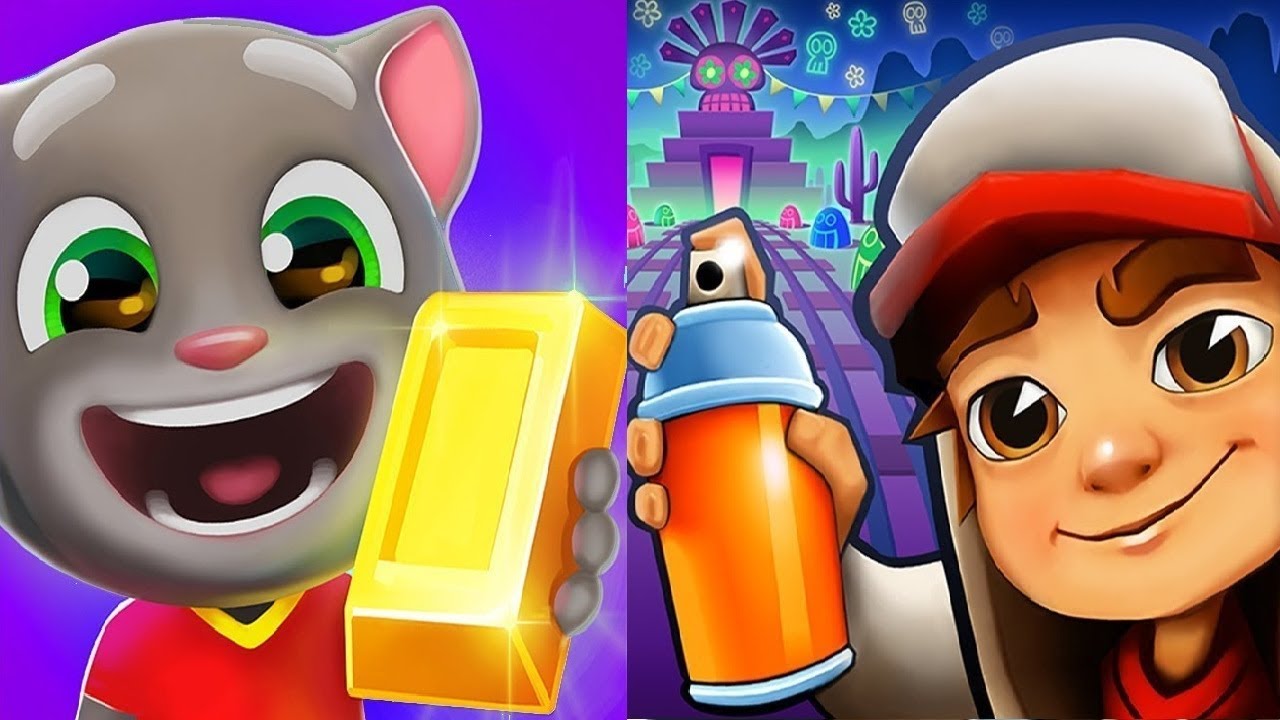 Talking Tom Gold Run New Update Halloween 2019 - MUMMY TOM VS Subway Surfers Mexico Halloween 2019