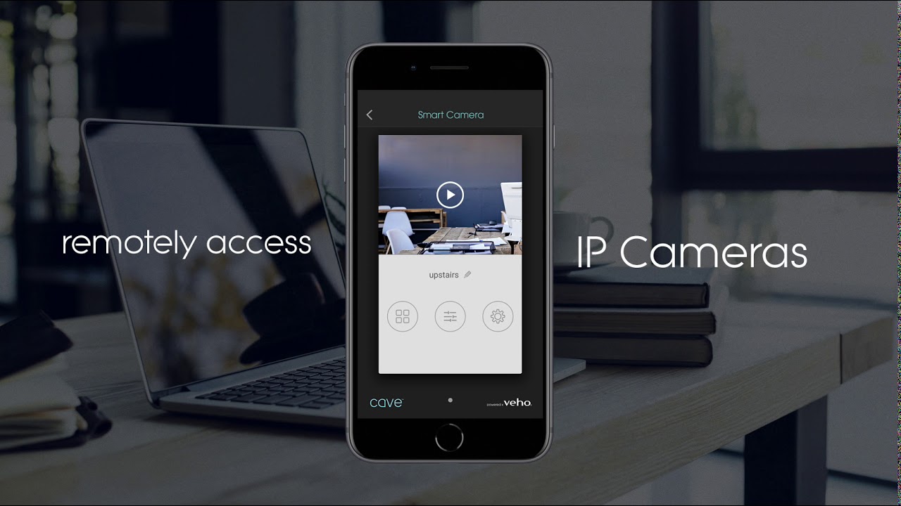 Veho Cave Smart Home/Business Security System Starter Kit & Cave App for iOS & Android (VHS-001-SK)