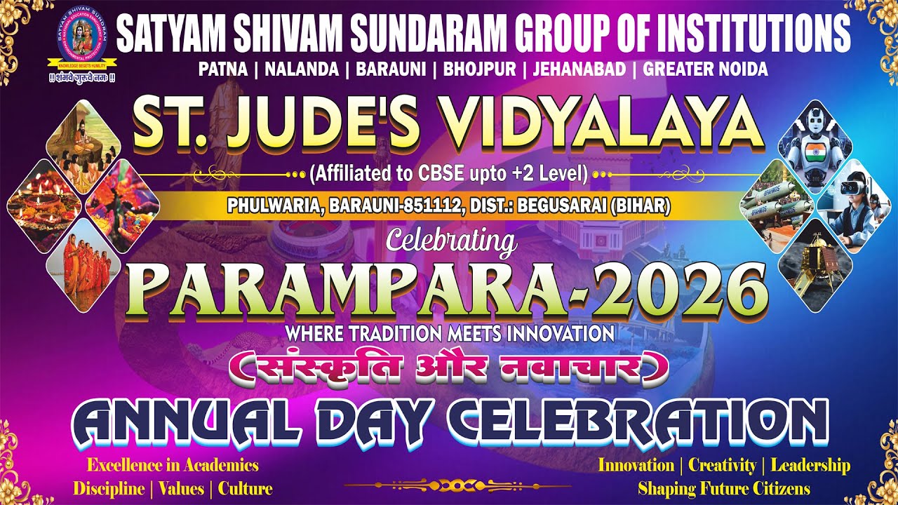 St. Jude's Vidyalaya Celebrating Parampara-2026(Satyam Shivam Sundaram Group of Institutions)