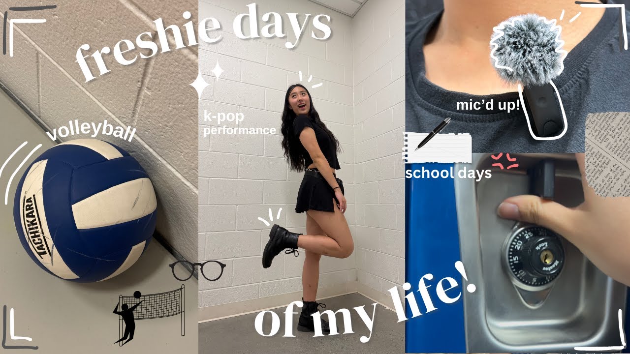 freshie days in my life! ୭ ˚. ᵎᵎ kpop performance, mic'd up volleyball practice and more! 🏐🎵₊⊹