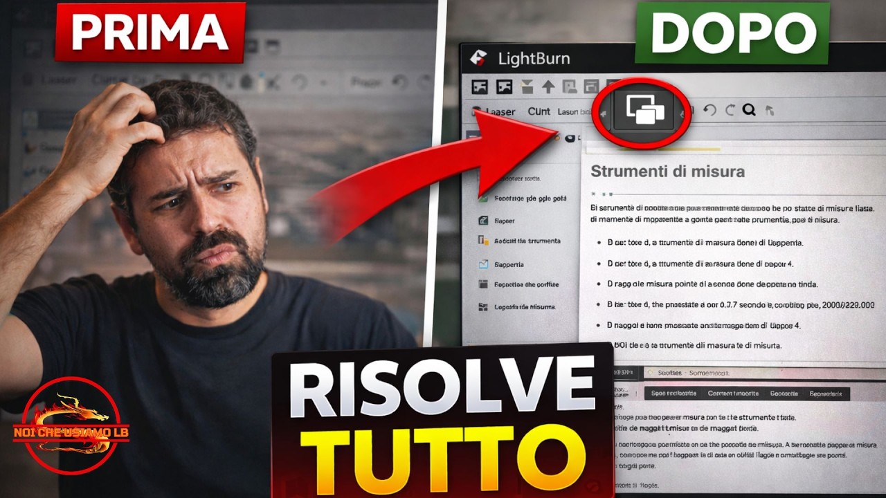 La Guida Segreta di LightBurn 🔥: Premi F1 su Qualsiasi Icona