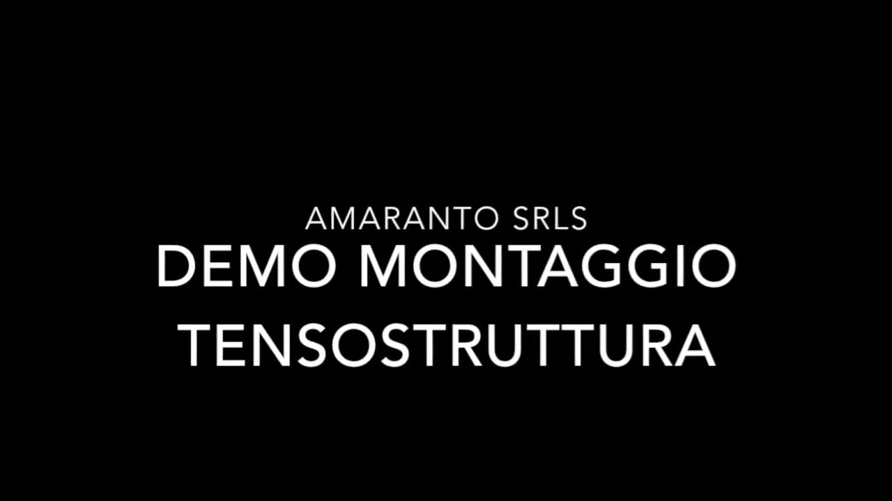 montaggio tendostruttura