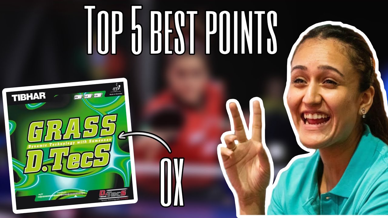 TOP 5 Best points of Manika Batra 🏓 (OX long pips)