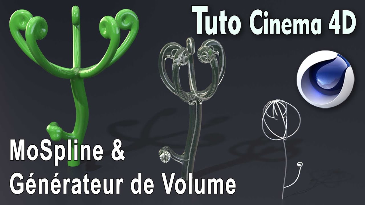 Tuto cinema 4d: MoSpline et g&eacute;n&eacute;rateur de volume
