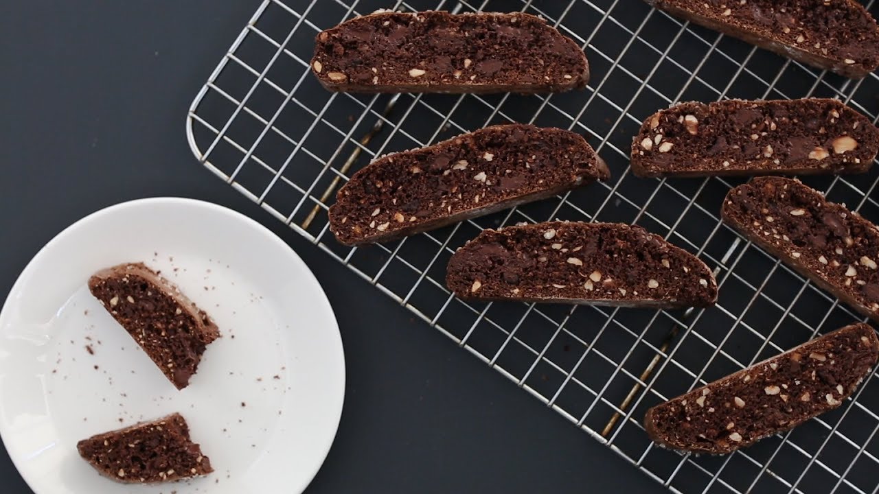 Chocolate-Hazelnut Biscotti- Kitchen Conundrum with Thomas Joseph
