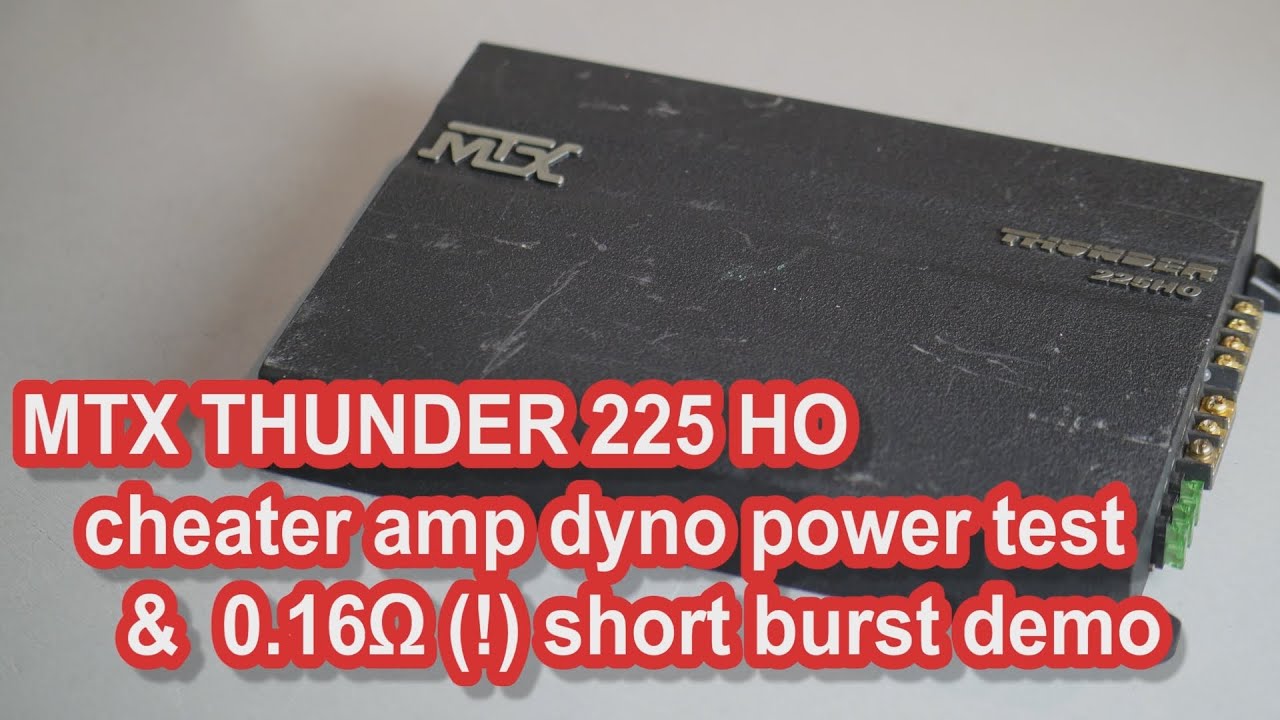MTX Thunder 225 HO oldschool cheater car audio amp dyno test #amplifier #bass #ampdyno