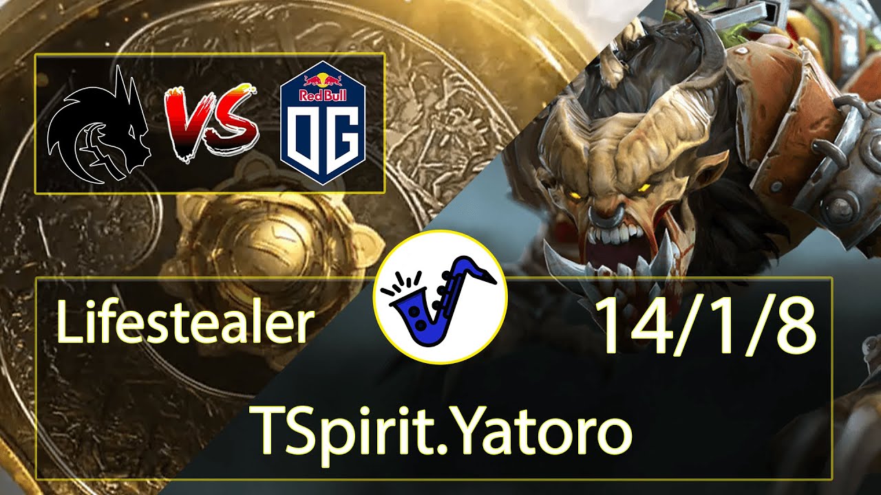 Lifestealer Dota 2 - Yatoro - 14/1/8 - Safe Lane / Pos 1 - Team Spirit VS OG - TI10 Lower Bracket
