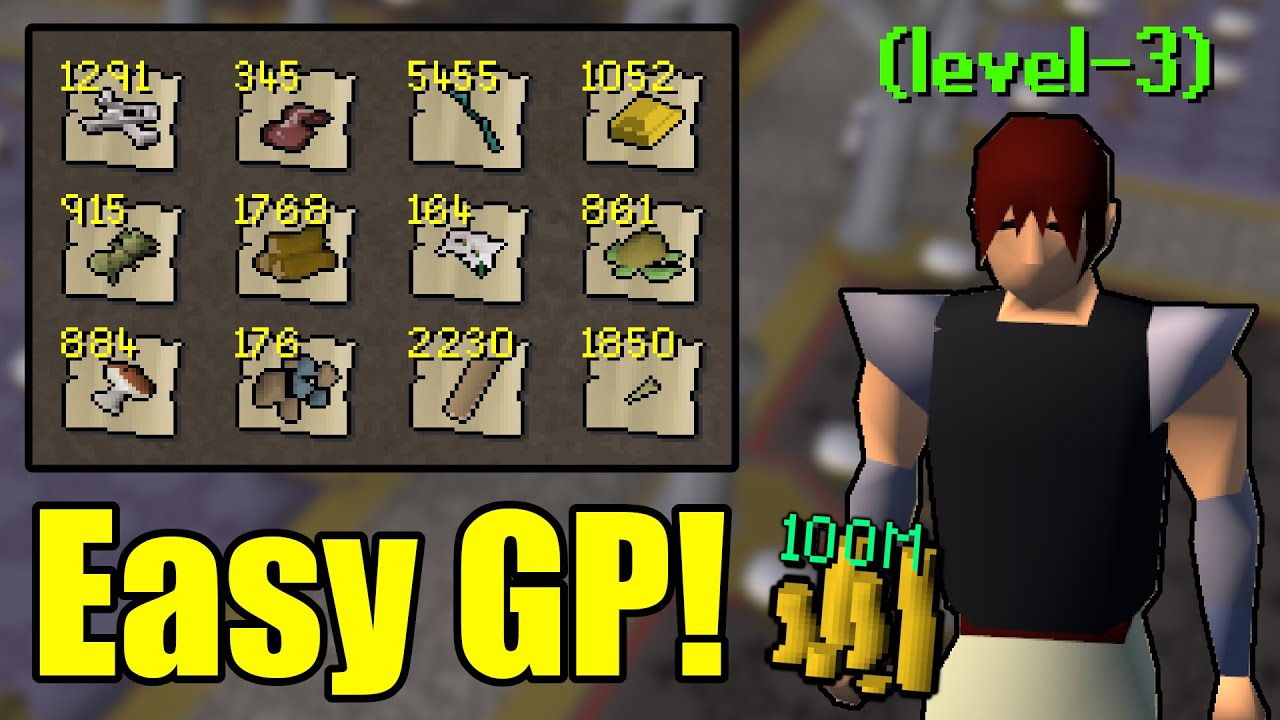 Easy Ways to Make 1M on a Level 3 Account! - OSRS New Account Money Making - No Requirements