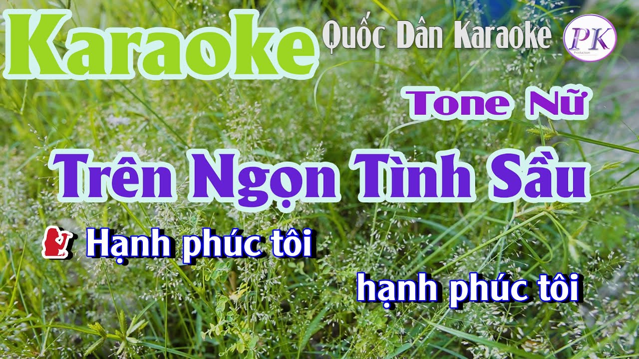 Karaoke Trên Ngọn Tình Sầu | Slow Rock |Tone Nữ (G,Tp:58) | Quốc Dân Karaoke