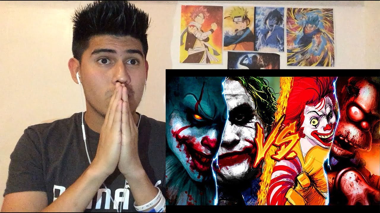 PENNYWISE & JOKER VS RONALD MCDONALD & KRUSTY ║ COMBATES MORTALES DE RAP ║VÍDEO REACCION