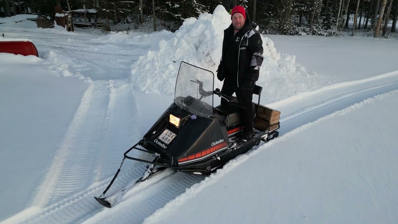 Ockelbo 8000 Diesel. Diesel Snowmobile first Testdrive