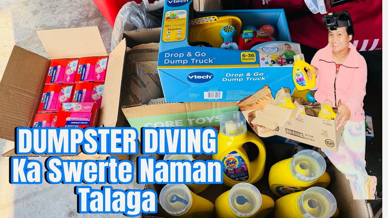 DUMPSTER DIVING/KAHIT MAG LABA ARAW2 PWD,MAY PA BEER PA JACKPOT! #mabethslotsvlog #dumpsterdiving 