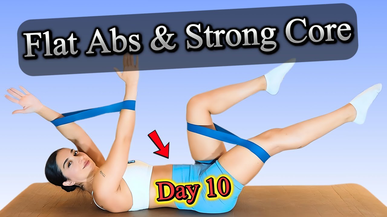 Плоский пресс и коррекция фигуры с помощью эспандеров | День 10